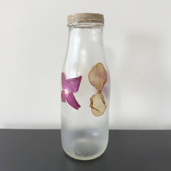 Handmade Other - Handmade Dried Flowers Bottle Vase Home Decor Accent